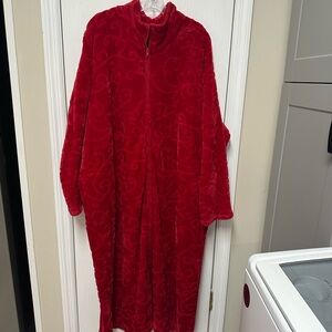 Croft & Barrow Vibrant Red Faux Fur Robe
